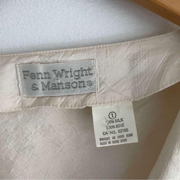 Puff Sleeve Blouse - 100% Silk - Picture 6 of 6